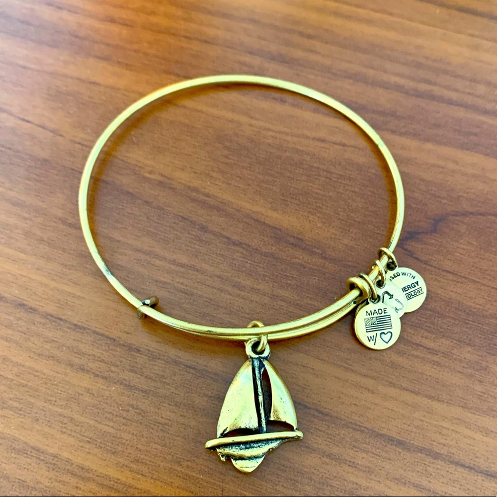 Alex & Ani Bracelet with sail boat charm